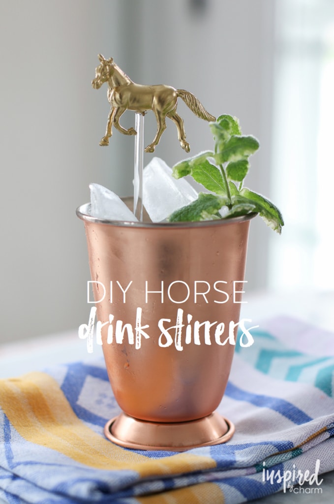 DIY Horse Drink Stirrers | inspiredbycharm.com