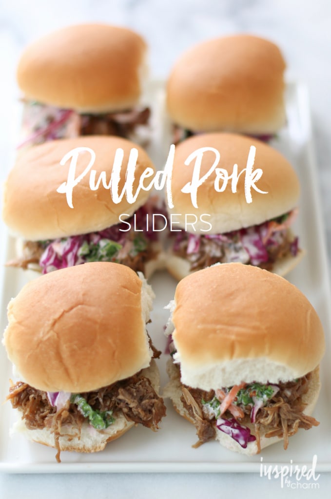 Pulled Pork Sliders | inspiredbycharm.com