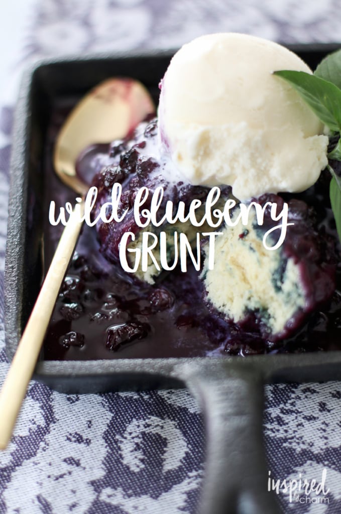 Wild Blueberry Grunt #LiveFromTheHive | inspiredbycharm.com