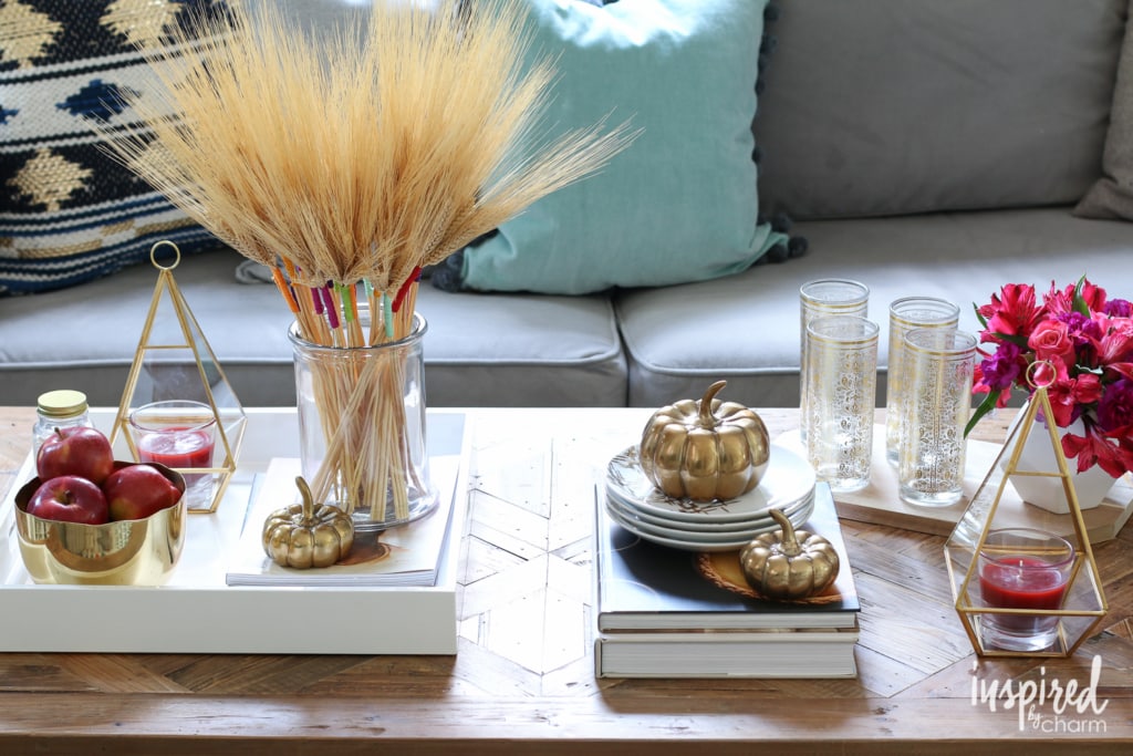 5 Tips for an Eclectic Fall Coffee Table | inspiredbycharm.com