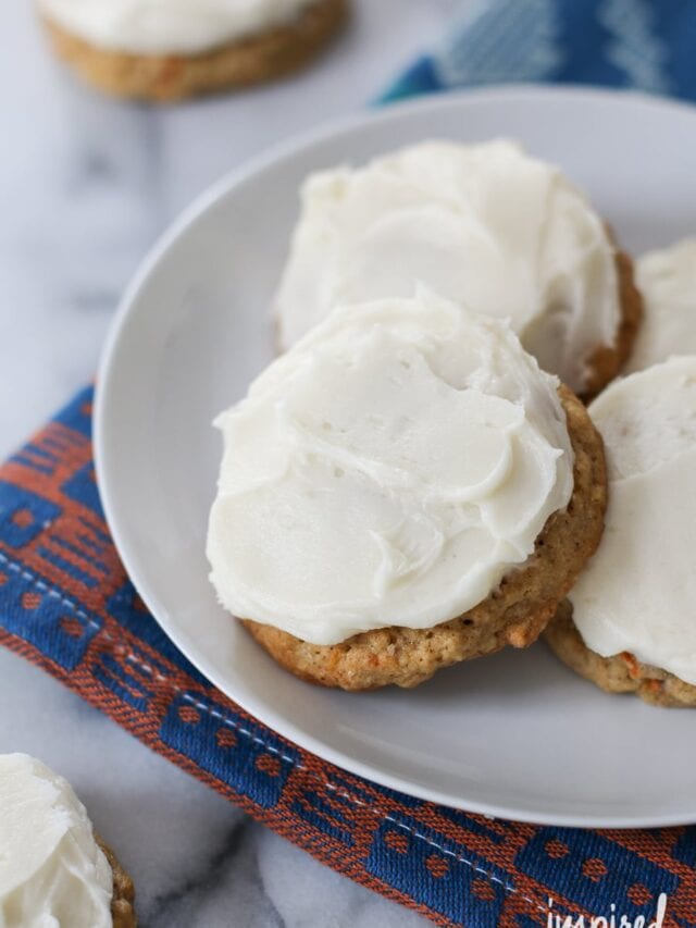 Delicious Frosted Carrot Cake Cookies
