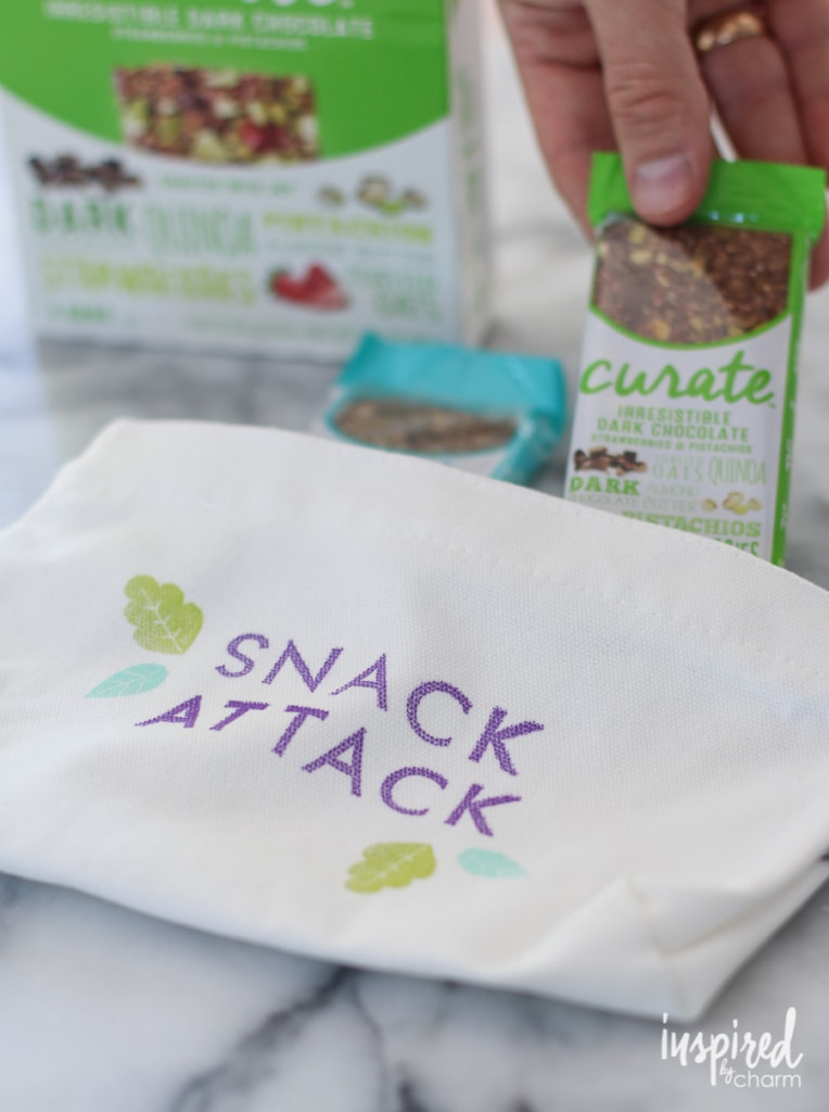 DIY Stamped Snack Bags | inspiredbycharm.com 