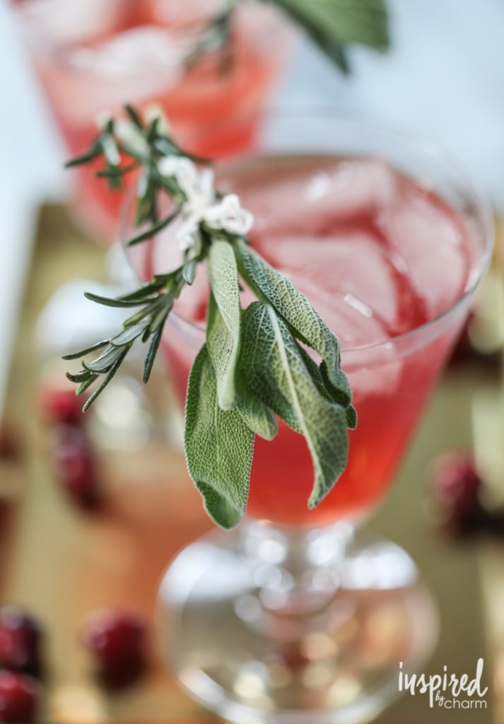 A delicious winter holiday drink with bourbon, cranberry juice, and simple syrup. Perfect for celebrating any special occasion!