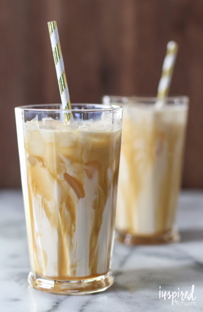 salted caramel white Russian fall cocktail recipes 