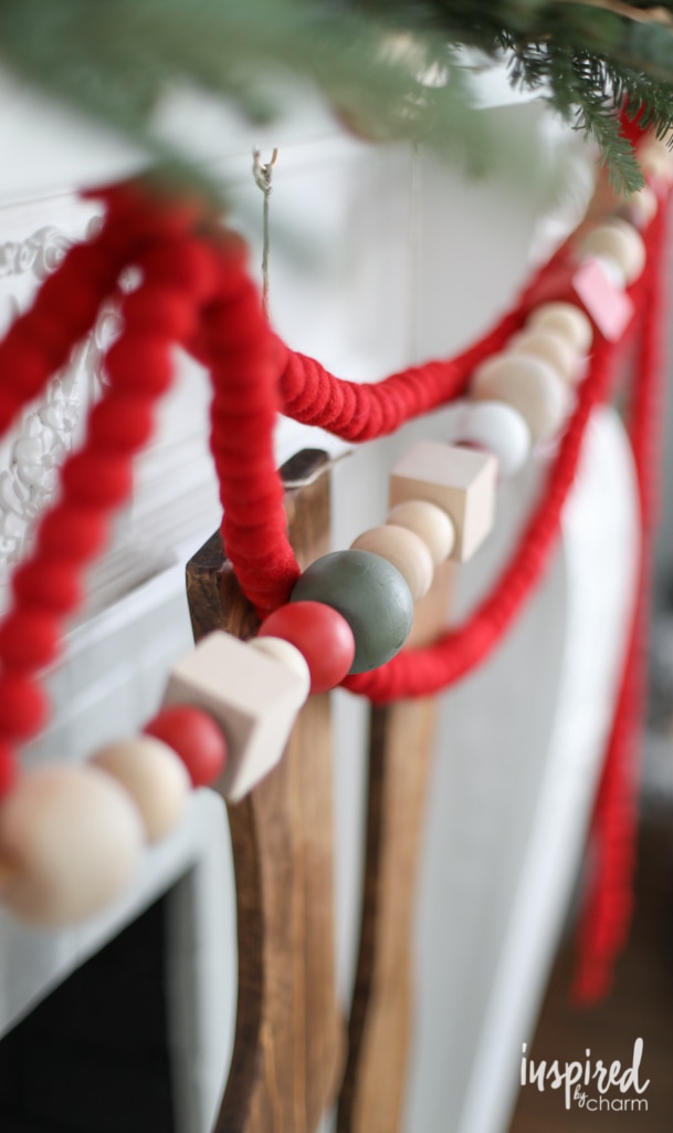 DIY Oversized Wood Bead Garland | Inspired by Charm