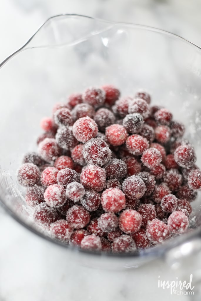 sugar coated cranberries