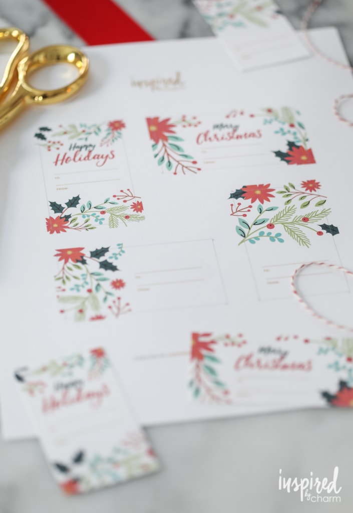Winter Recipe Card and Gift Tag Printable | Inspired by Charm