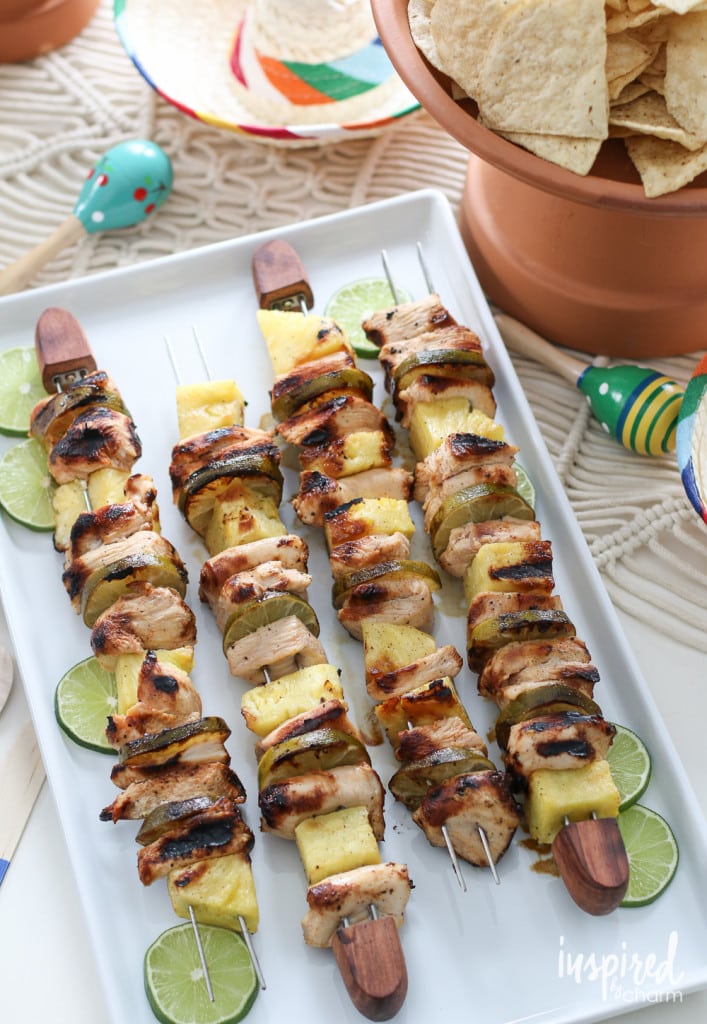 Tequila Lime Chicken Kabob