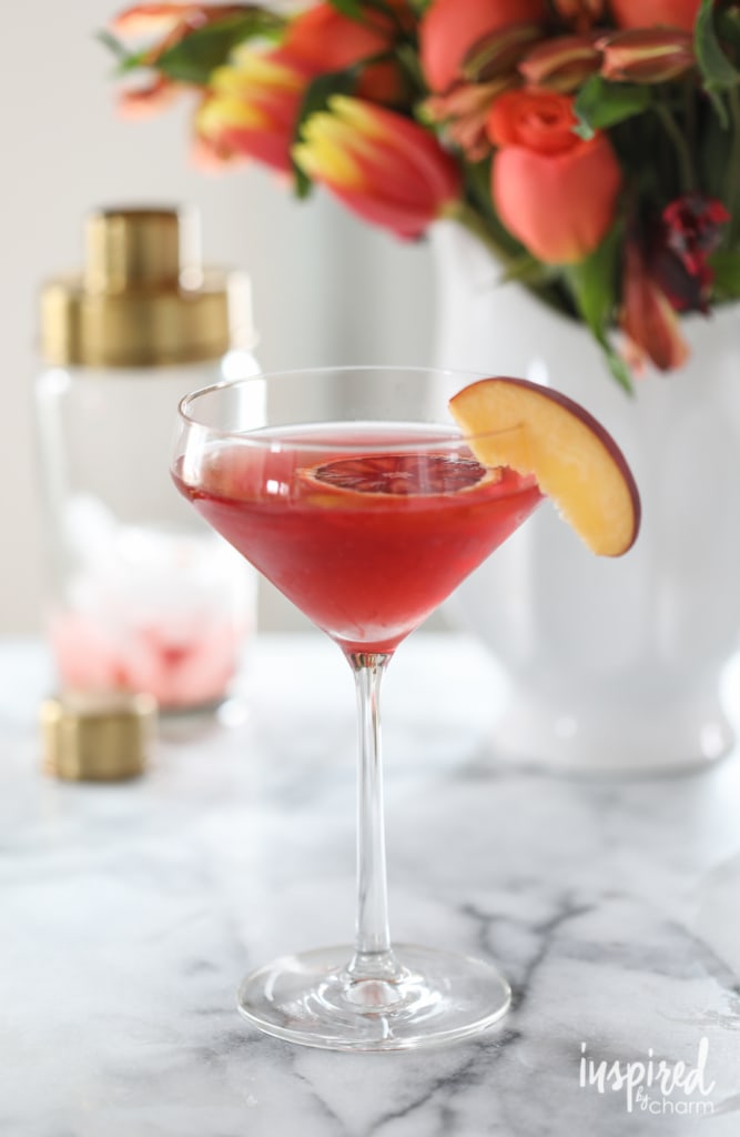 Peach Cosmopolitan Martini Recipe