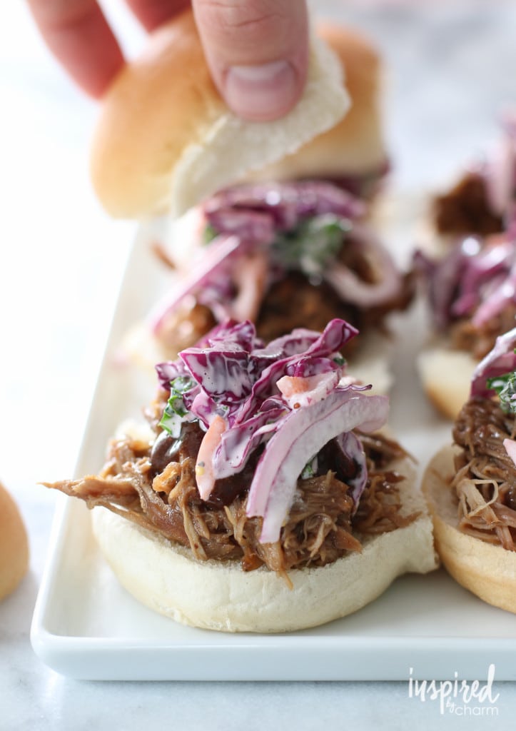 Pulled Pork Sliders - Eight Game-Winning Appetizer Recipes | Inspired by Charm