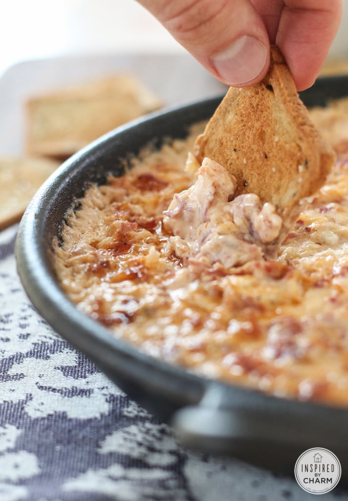 Skillet Rueben Dip - Eight Game-Winning Appetizer Recipes | Inspired by Charm