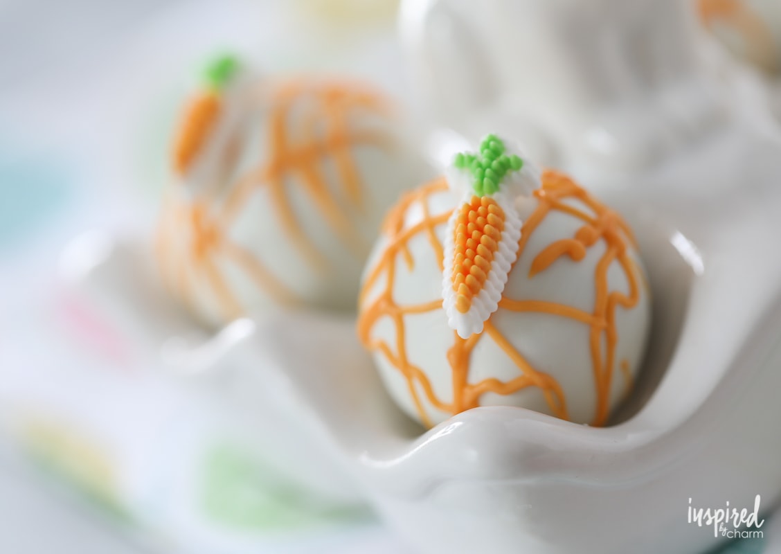 Carrot Cake Truffles - easy spring or easter dessert recipe idea - carrot cake pops | Inspired by Charm