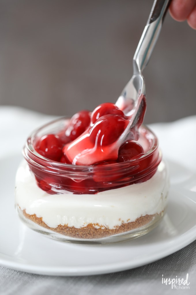 Mason Jar Cherry Supreme - classic summer dessert recipe | Inspired by Charm