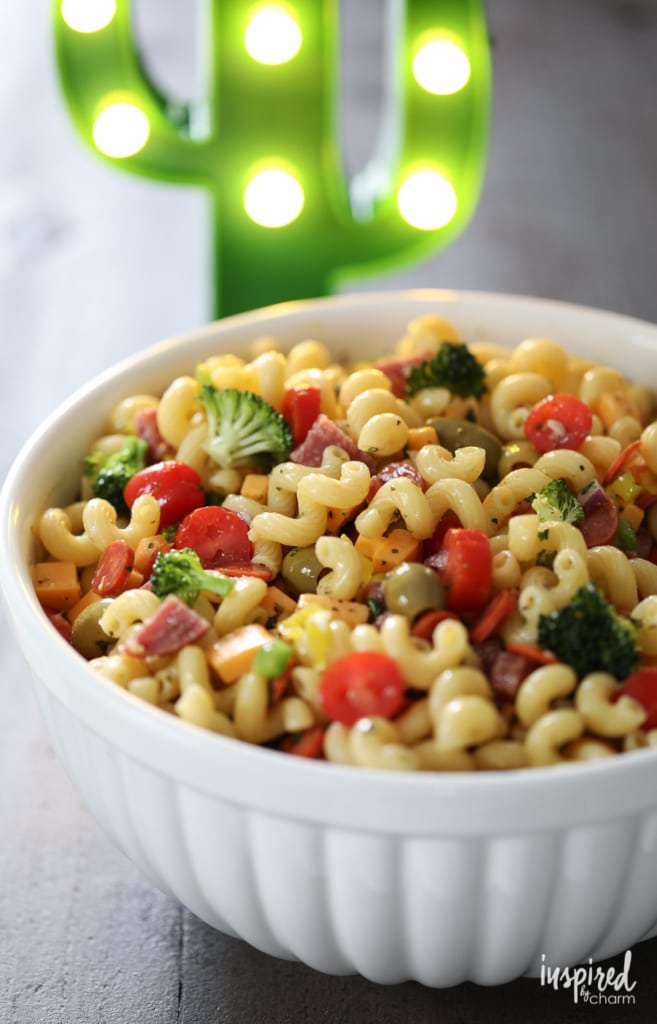 Really Good Pasta Salad recipe packed with flavor and perfect for summer entertaining | Inspired by Charm 