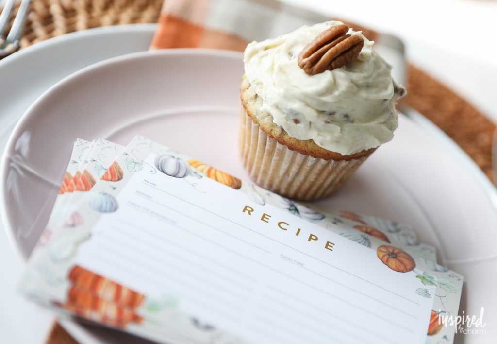  Fall Pumpkin-Inspired Recipe Card Free Printable #printable #recipecard #fall #pumpkin #recipe #card #printables