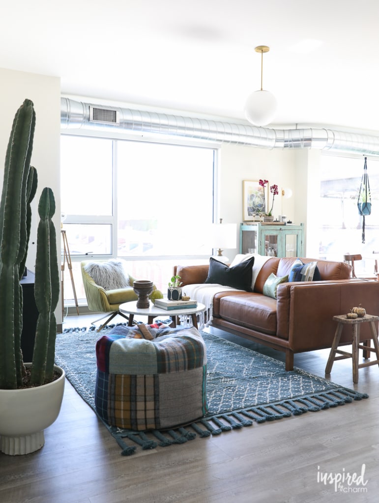Choosing a Rug For My Apartment Living Room - modern loft apartment decor