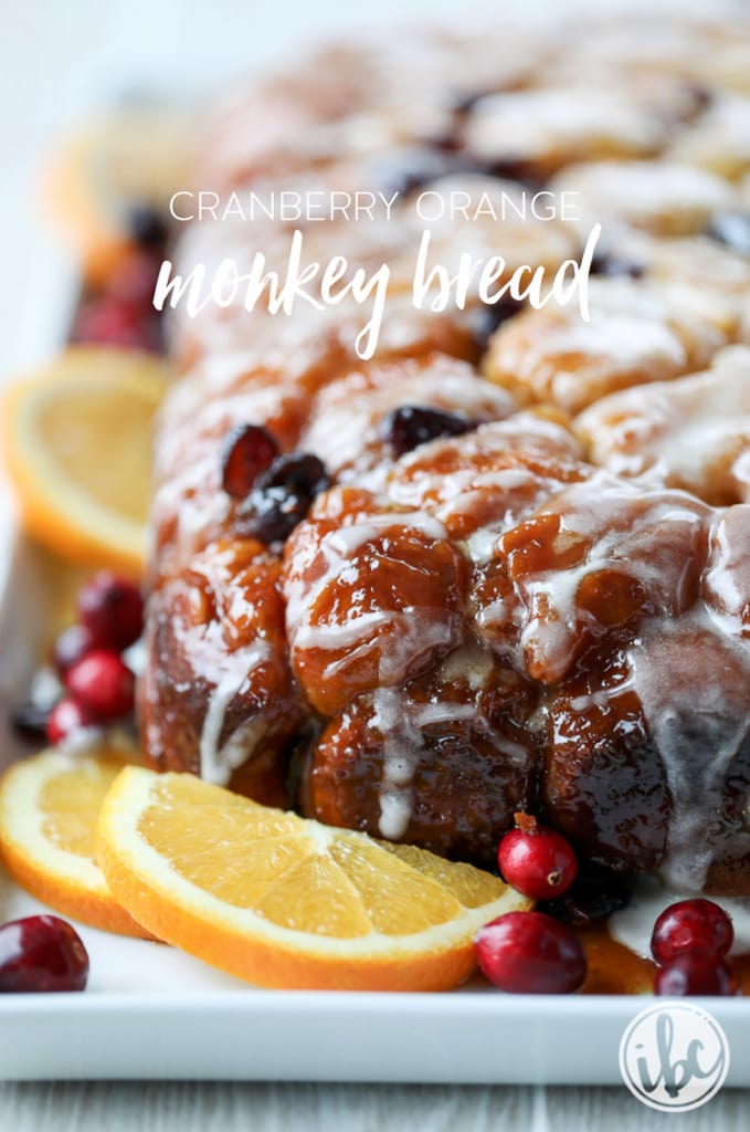 Try this Cranberry Orange Monkey Bread recipe for the holidays. 