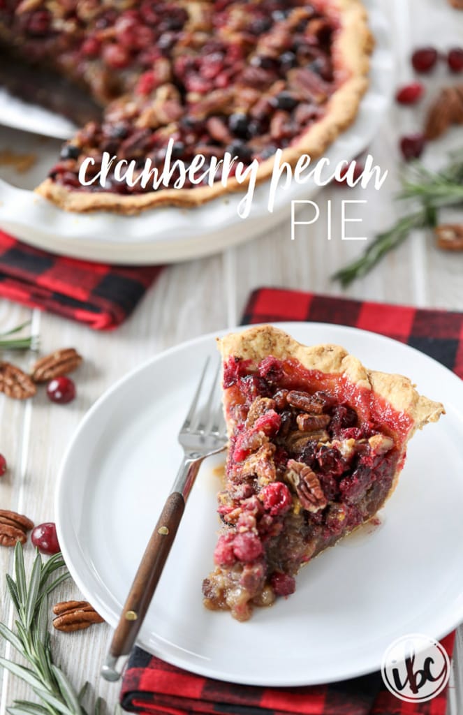 Cranberry Pecan Pie holiday dessert recipe