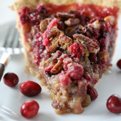 How to make Cranberry Pecan Pie #cranberry #pecan #pie #dessert #recipe #christmas #holiday #thanksgiving