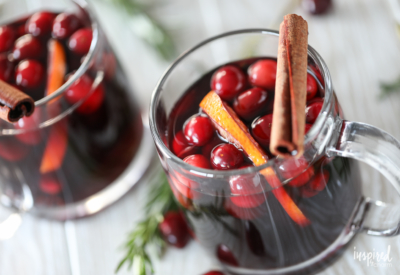 This Warm Sangria made in a Crock-Pot is perfect for Thanksgiving