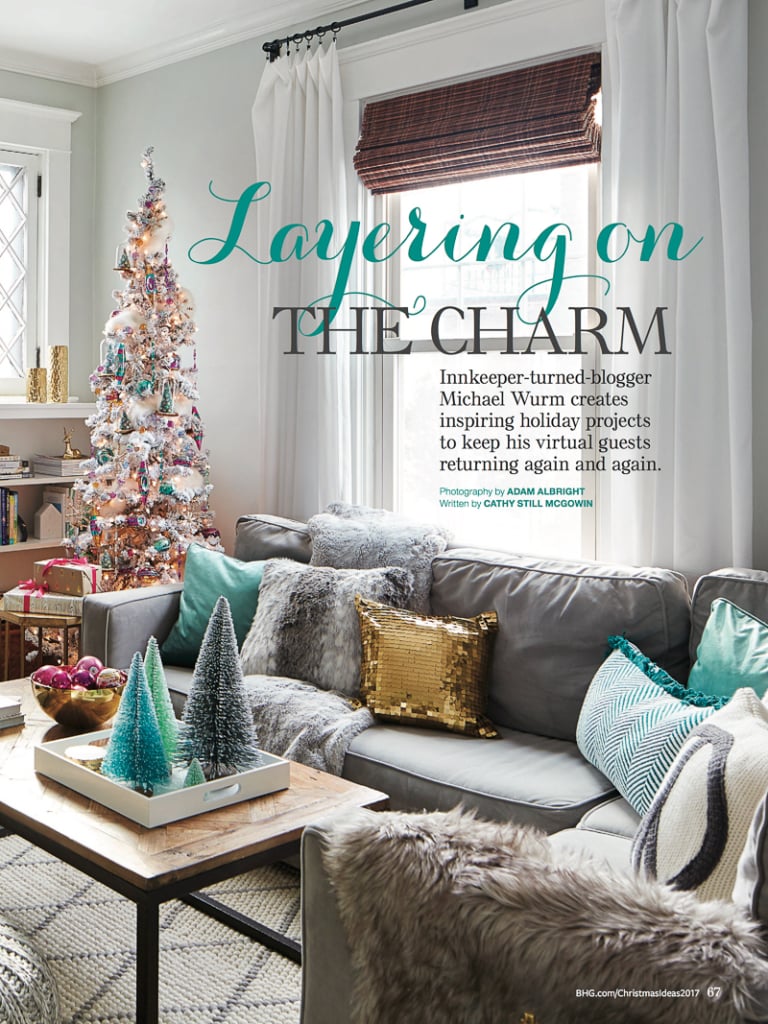 Inspired by Charm Featured and Cover Store - BHG Christmas Ideas Magazine 2017