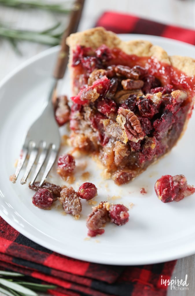 Holiday Dessert - Cranberry Pecan Pie