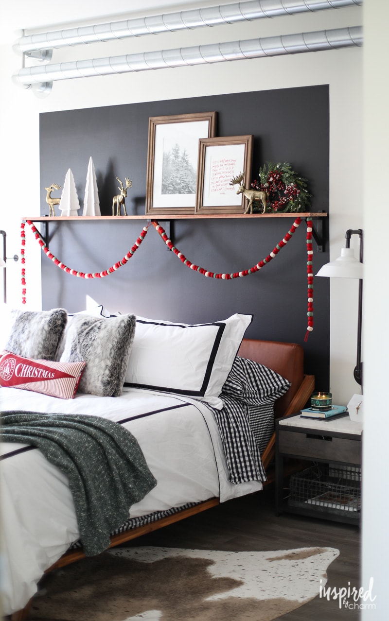 How to Style a Modern Bedroom for Christmas