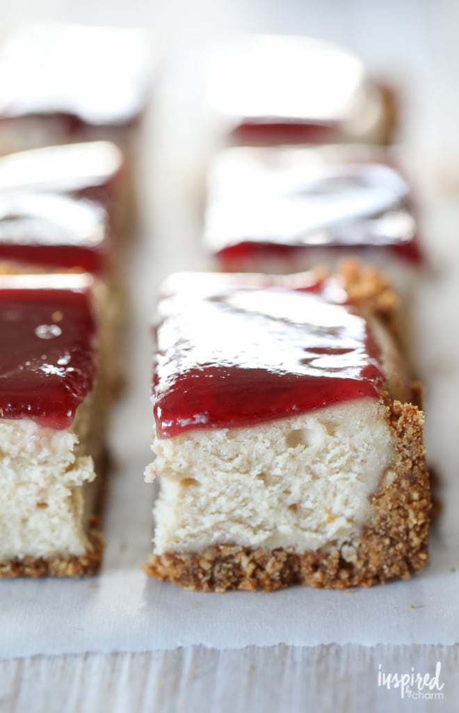 These Peanut Butter and Jelly Cheesecake Bars are a dessert everyone will love. 