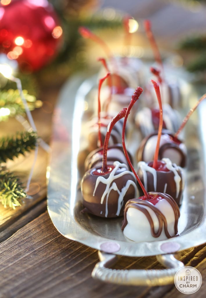 Spiked Chocolate Covered Cherries - 10 Christmas Cocktail recipes