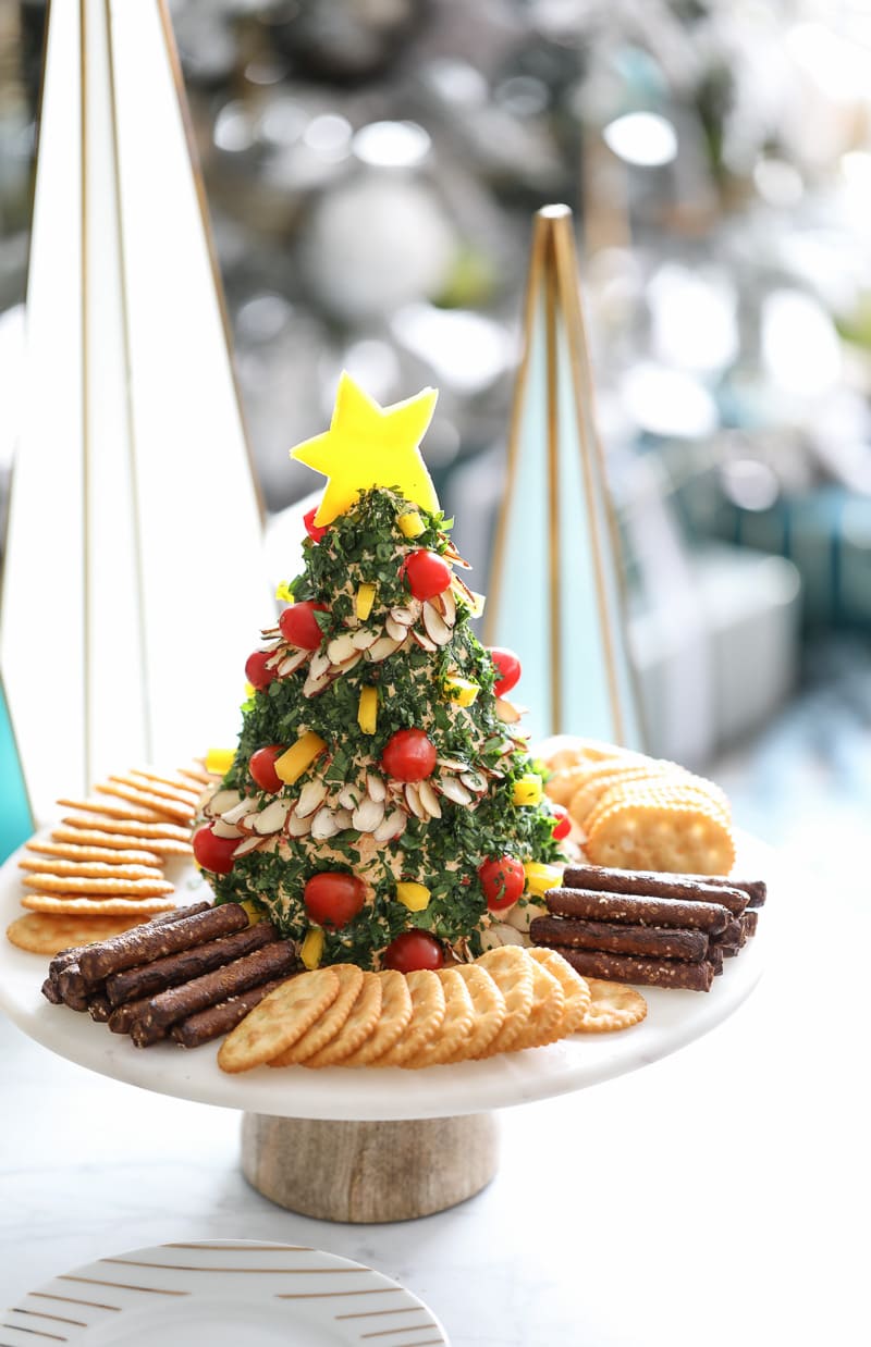 Holiday Appetizer Recipe - Christmas Tree Cheese Ball