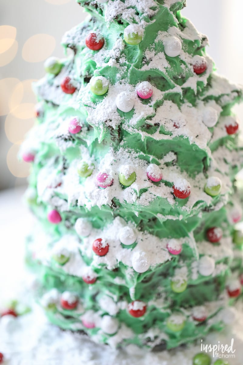 Christmas Tree Dessert Gingerbread Cake