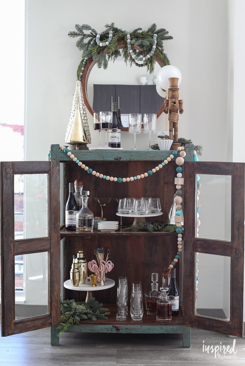 Tips for Styling the Ultimate Holiday Bar Cart
