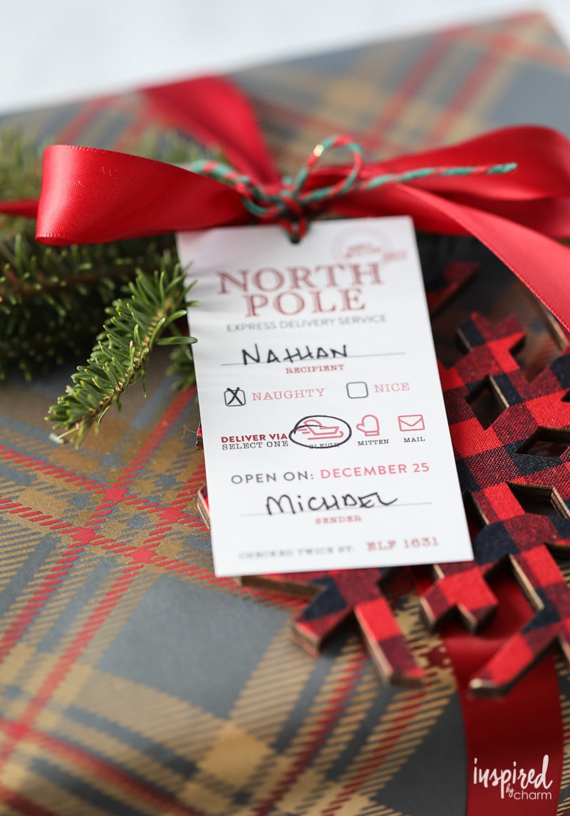Christmas Gift Wrap - Christmas Printable Gift Tags