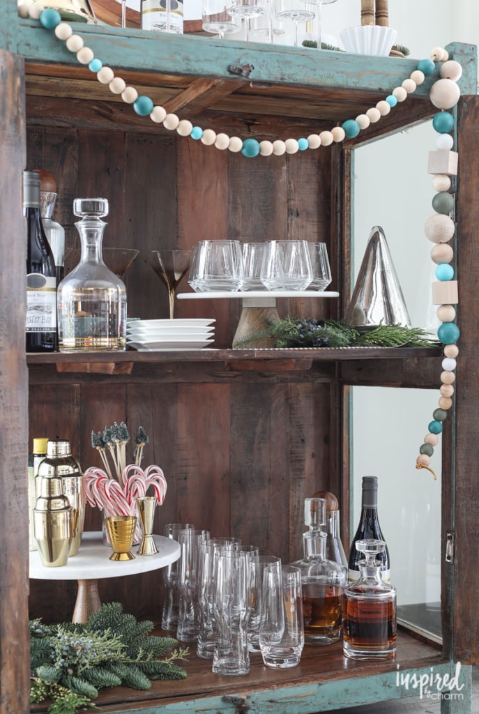 Unique Ideas for Styling a Holiday Bar Cart