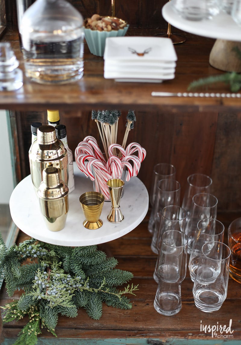 Unique Ideas for Styling a Holiday Bar Cart