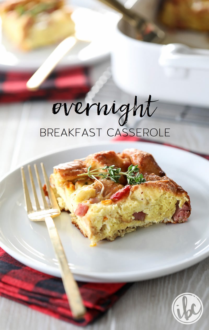 Recipe for Easy Overnight Breakfast Casserole