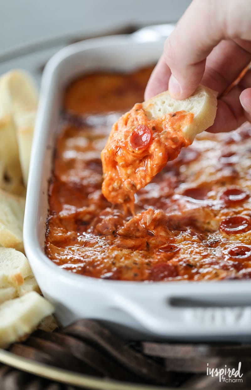 You're going to want to make The Ultimate Sausage Pizza Dip for your next party!