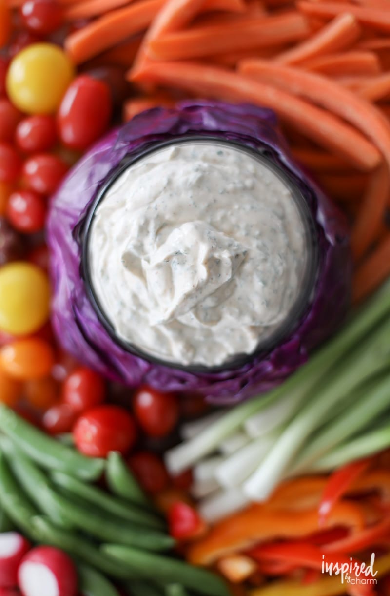 My favorite (and in my opinion the very best) veggie dip!