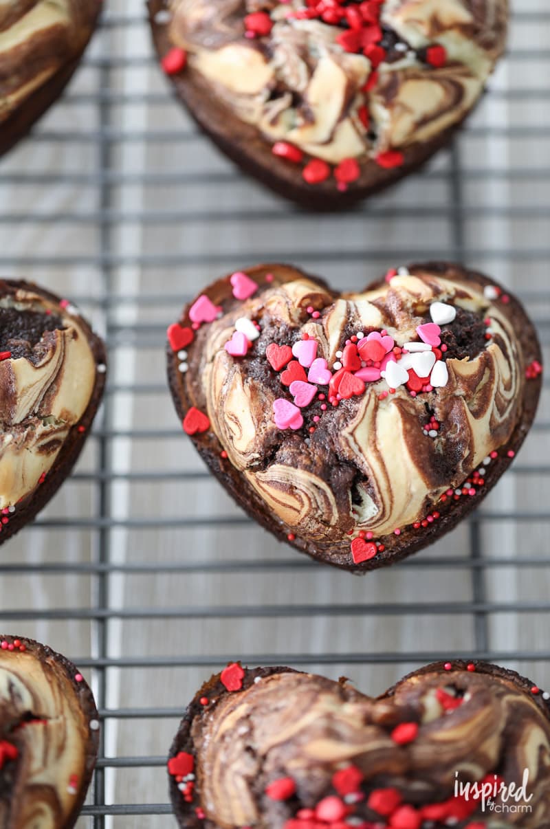 These Cheesecake Brownie Hearts are an easy and delicious Valentine's Day Treat.