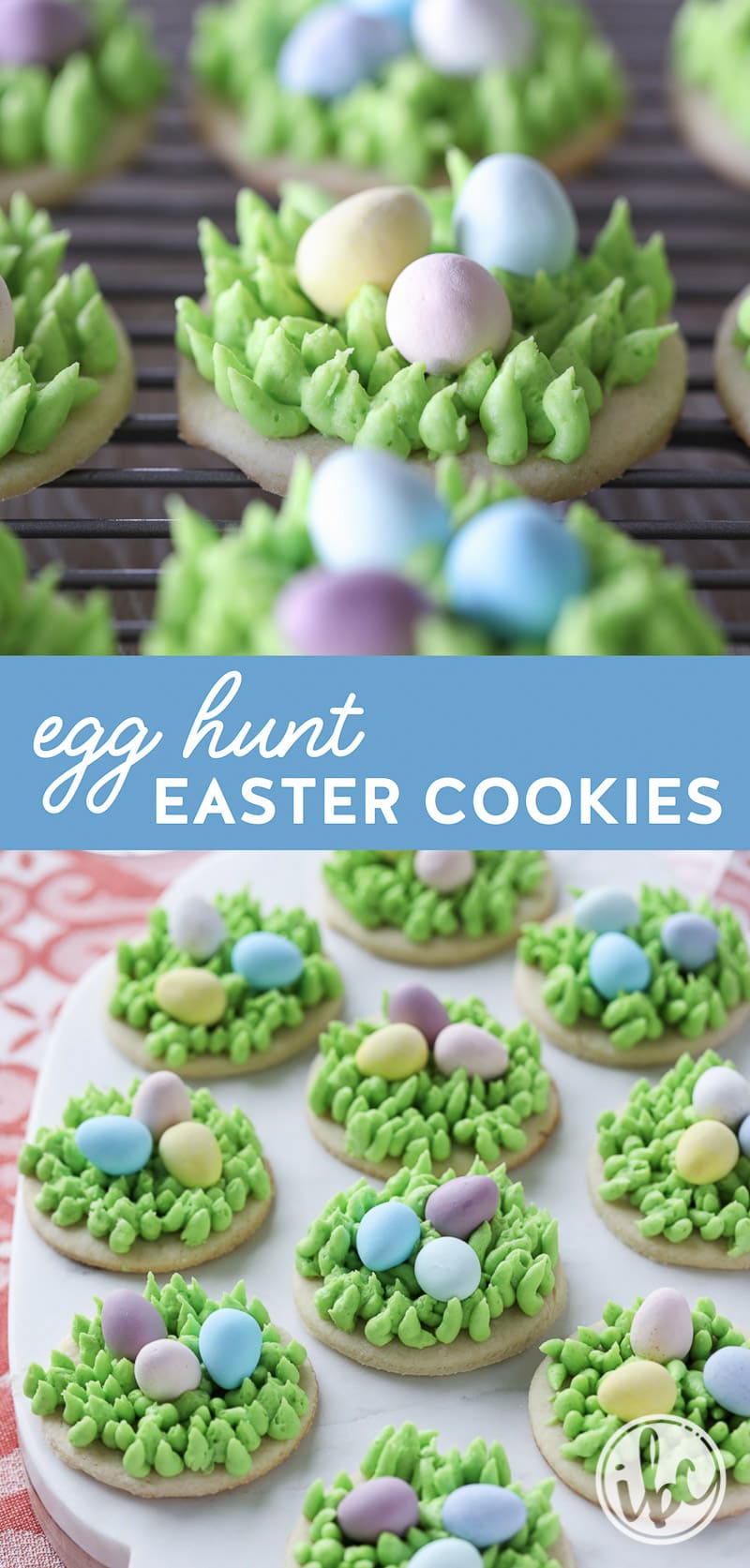 Need a cute #dessert or #cookie #recipe for #Easter? Try these Egg Hunt Easter Cookies!