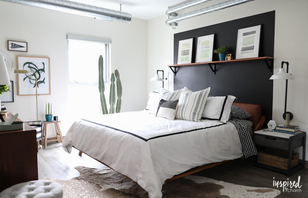 Masculine Modern Farmhouse - Tips for an Organized and Stylish Bedroom