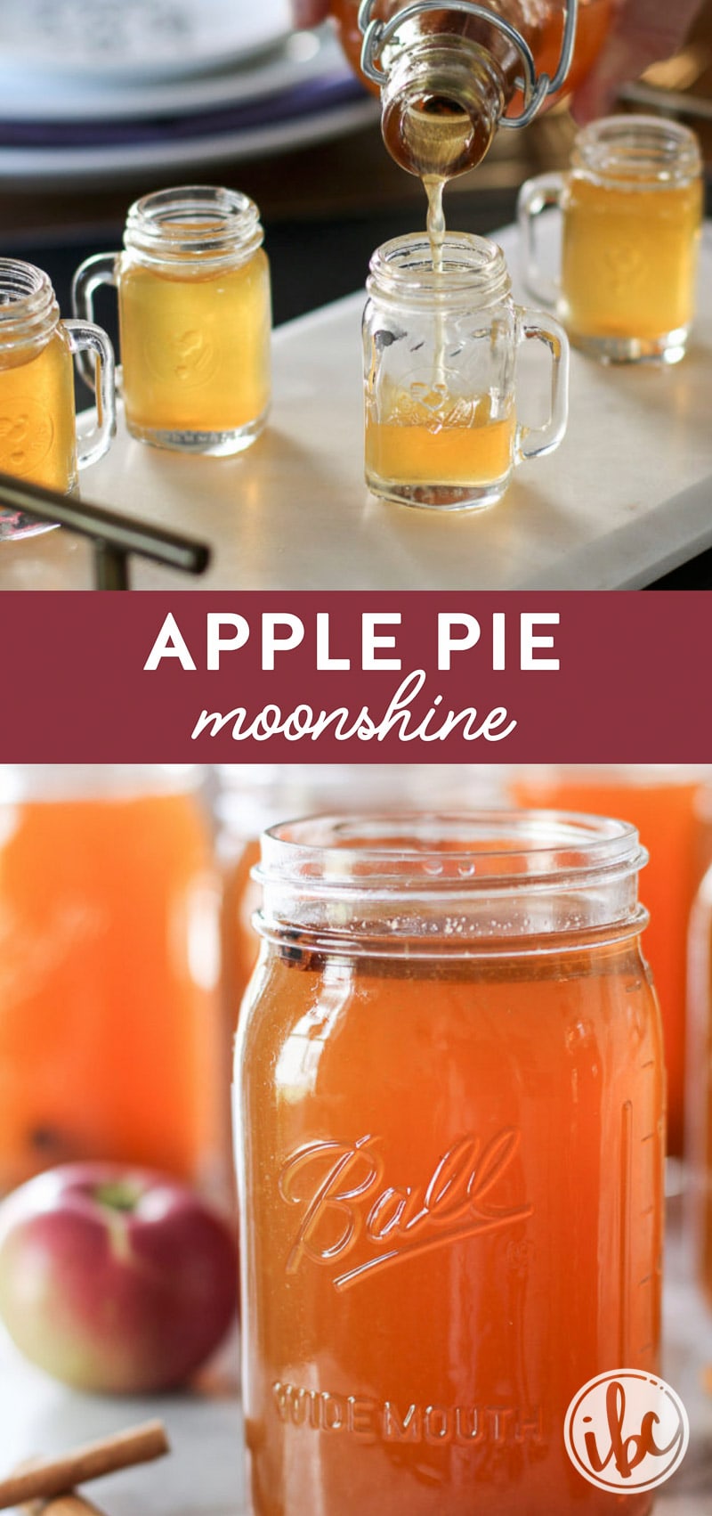 Learn how to make homemade Apple Pie Moonshine with this easy #recipe! #homemade #apple #pie #moonshine