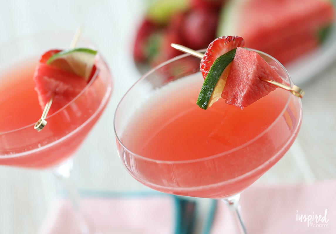 Berry Watermelon Limeade Martini