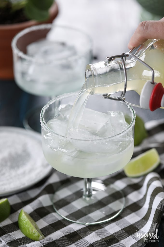 Great recipe to create homemade margarita mix! #margarita #margaritamix #cocktail #recipe #tequila