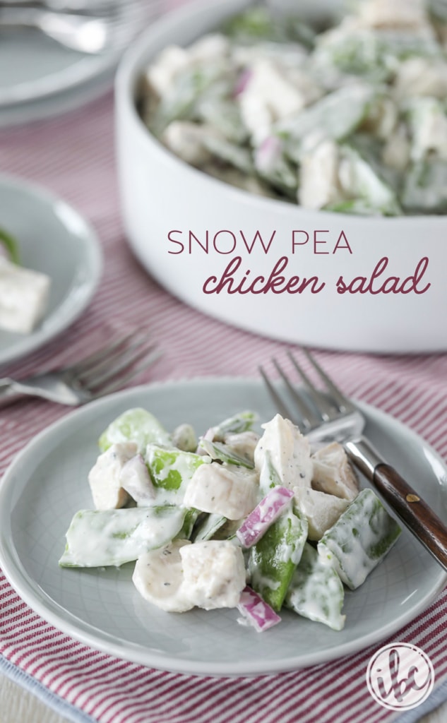 This Snow Pea and Chicken Salad Recipe is a delicious and unique take on classic chicken salad. 