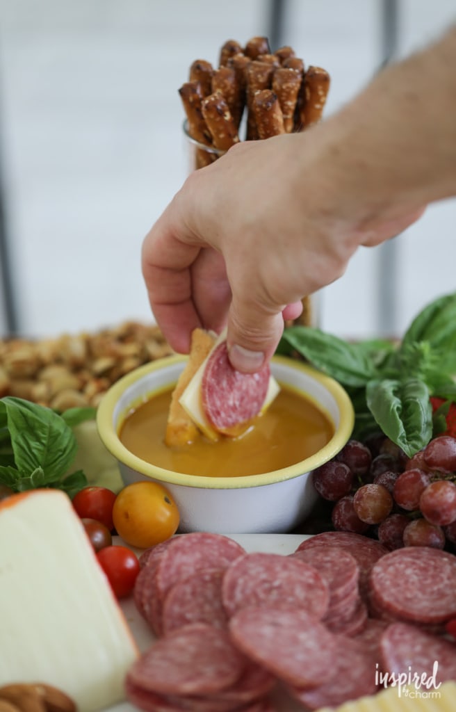 Maple Mustard - How to Set and Style The Ultimate Summer Cheese Board with Mustard Dipping Sauces