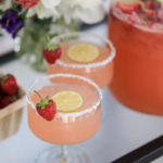 Strawberry Margarita Punch #summer #cocktail #entertaining #margarita #recipe #punch #summer