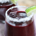 These Frozen Blackberry Margaritas are a delicious way to keep cool this summer. #recipe #cocktail #blackberry #margaritas