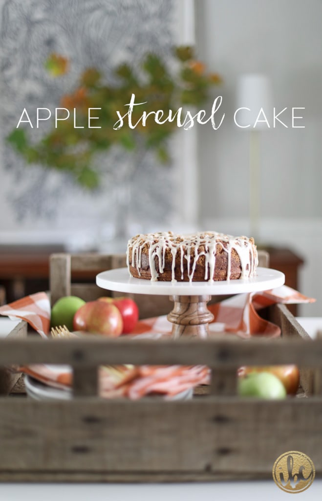 This Apple Streusel Cake is delicious fall dessert recipe. #apple #cake #streusel #baking #fallbaking #fall #recipe