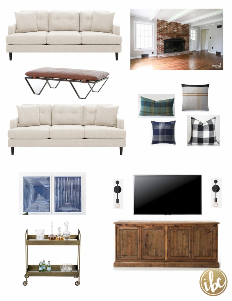 Creating a Family Room Design Plan #decorating #interiordesign #familyroom #moderncountrycolonial 